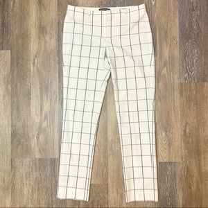 Banana Republic Ryan Checkered Slim Straight Pants